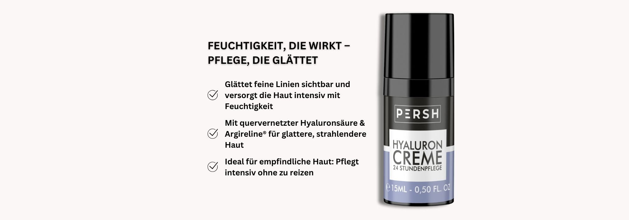 PERSH Hyaluron Creme 15ml