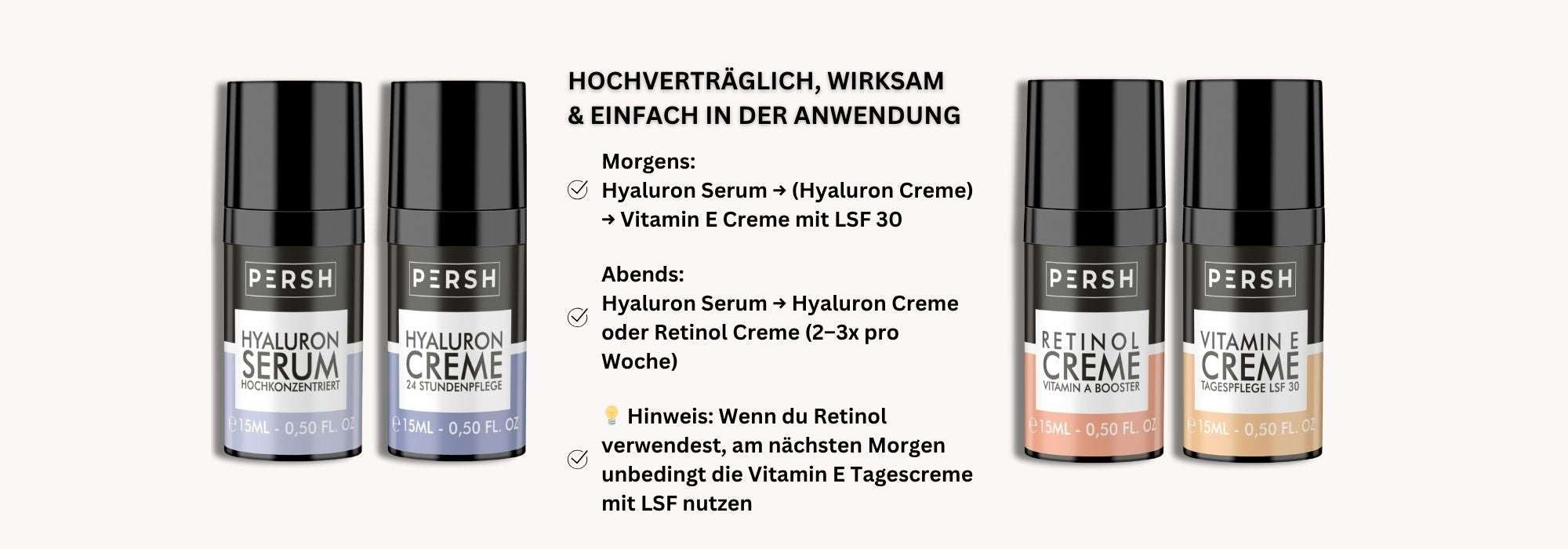 PERSH Premium Pflege Probe-Set