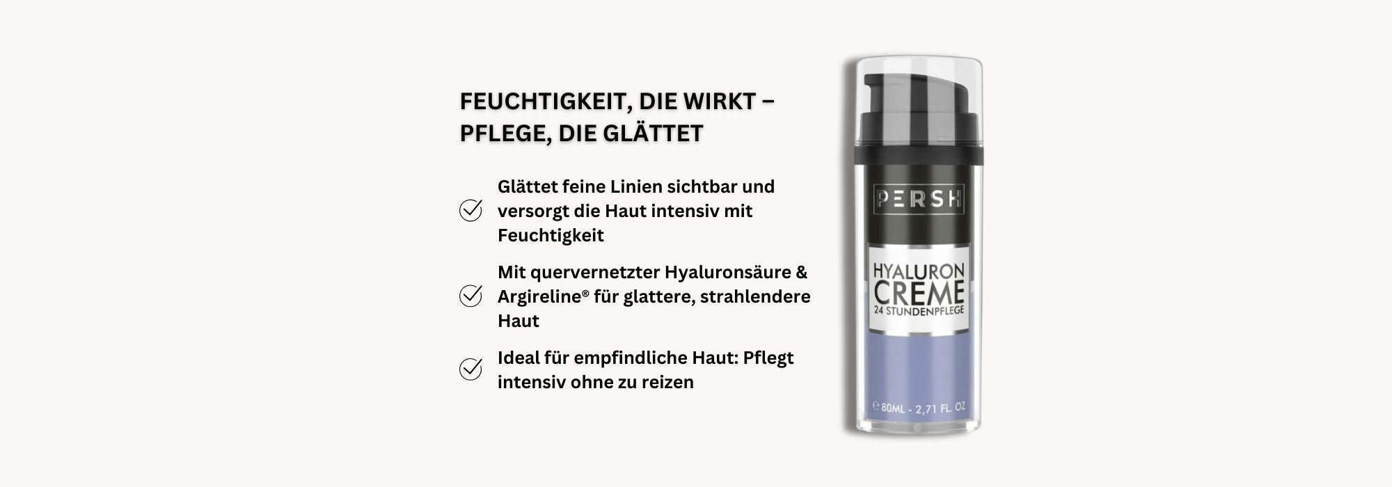 PERSH Hyaluron Creme