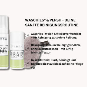 Reinigungsset mit waschies® Pad (2x150ml & 1 Pad)
